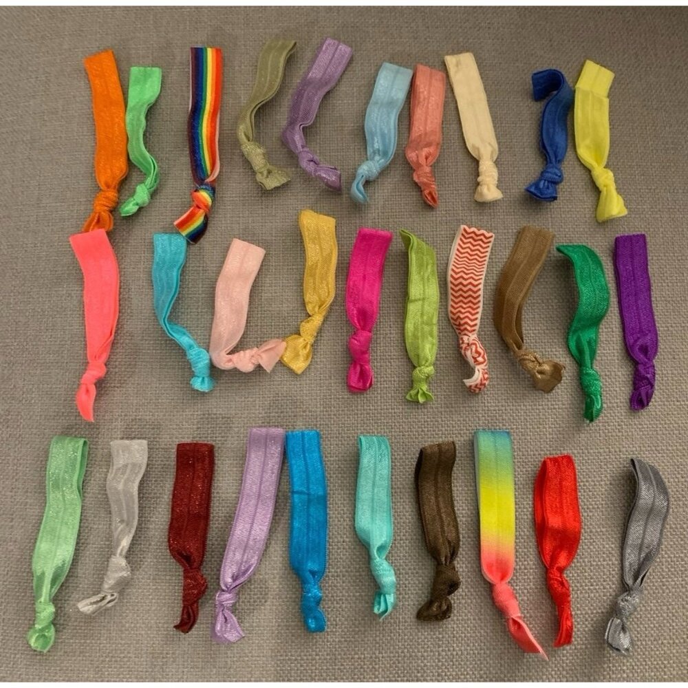 No-Crease Hair Tie Color Assorted Bundle Set of 30